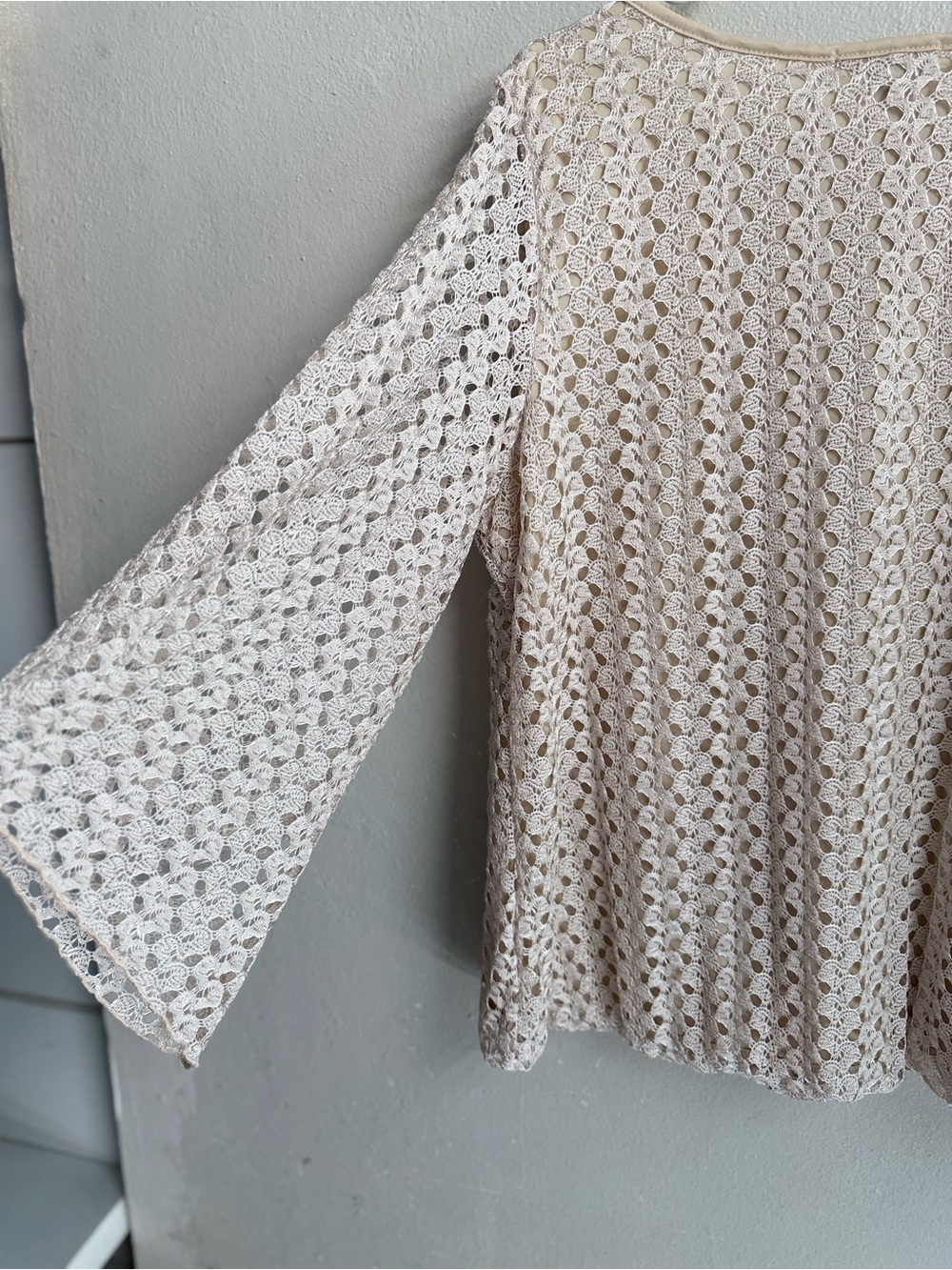 ROZ & ALI Beige Crochet Lace Boho Top Plus Size Boutique
Style XL - Picture 5 of 8